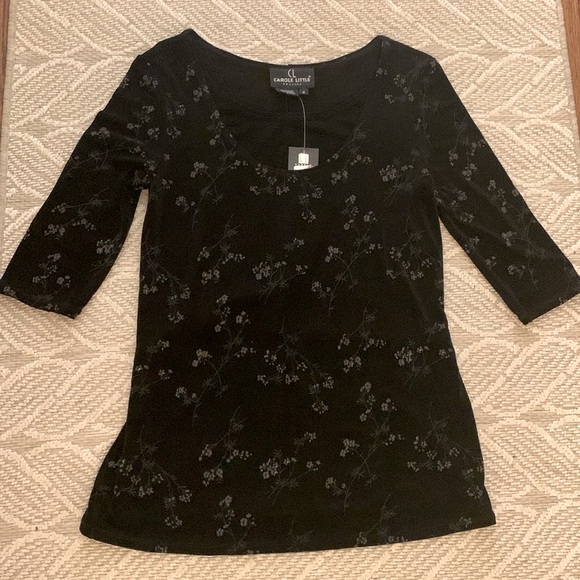 Carole Little Vintage 2-piece Top & Skirt, Dressy, 3/4 Sleeves, Sparkly Top, NWT - Picture 7 of 15